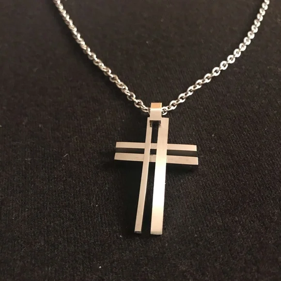Brand New, Contemporary Cross Necklace